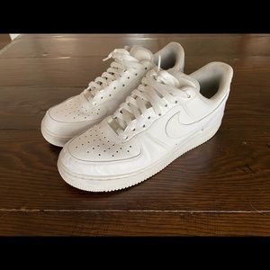 Nike Air Force 1 Low, White, Mens US Size 9, used condition - lots of life left